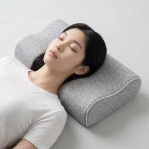 이룸홈 C커브 메모리폼 경추베개, 무지 딥그레이, 1개