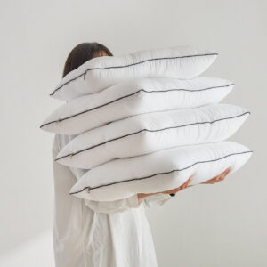 늦잠 워셔블 구스필 경추베개솜, 화이트, 50×70, 2개