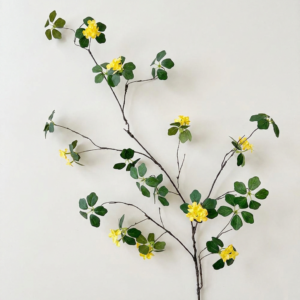 아르띠콜로 조화 꽃, 노랑, 84cm, 1개