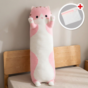 모찌 고양이 바디필로우, 브라운, 50cm, 1개
