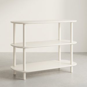 화이트 3단 선반, 80cm, 1개