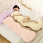 청년토이 쿨 냉감 모찌 여름 바디필로우 베개, 핑크, 대형, 1개