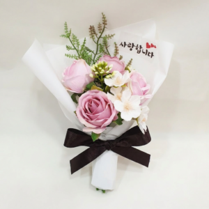 납골당 미니 조화 꽃다발, 화이트