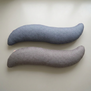 실키마이크로 S자 바디필로우, 블루, 125x25x20cm, 1개
