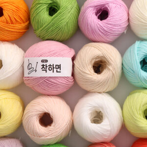 착하면 인형실 뜨개실, 민트스카이, 50g, 1개